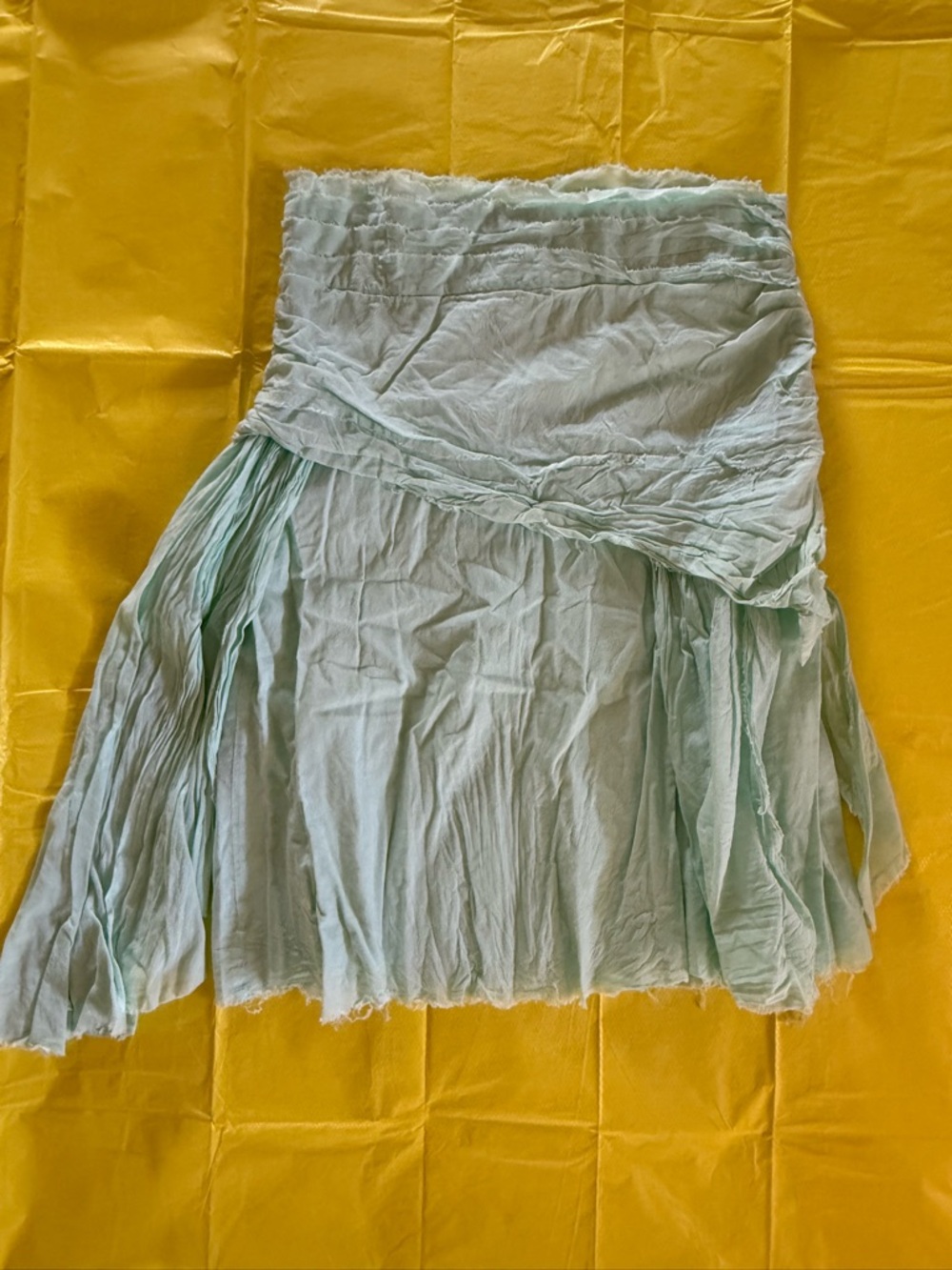 Forever 21 Mint Asymmetrical Tiered Boho Skirt